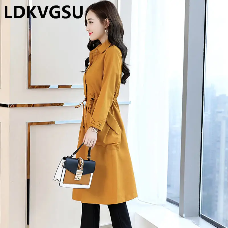 2018 Spring Autumn New Korean Fashion Temperament Women Long Windbreaker Tie Waist Single Breasted Solid Slim Trench Coat Is875
2018 Spring Autumn New Korean Fashion Temperament Women Long Windbreaker Tie Waist Single Breasted Solid Slim Trench Coat Is875