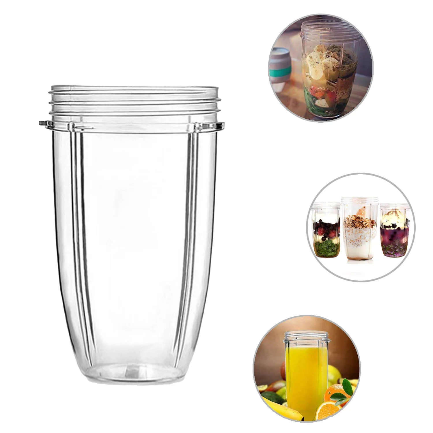 Behogar 2PCS 32OZ Large Universal Capacity Juice Cups Blender Replacement Bottles Parts Accessories for NUTRIBULLET 600W 900W
Behogar 2PCS 32OZ Large Universal Capacity Juice Cups Blender Replacement Bottles Parts Accessories for NUTRIBULLET 600W 900W