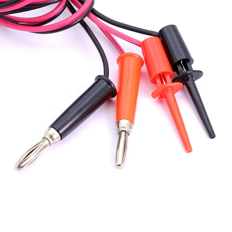 100pcs/lot 100CM Banana Male Plug Cable to Dual Big Hook Clip Test Probe Leads Cable black&red Length 1M for Multimeter Test
100pcs/lot 100CM Banana Male Plug Cable to Dual Big Hook Clip Test Probe Leads Cable black&red Length 1M for Multimeter Test