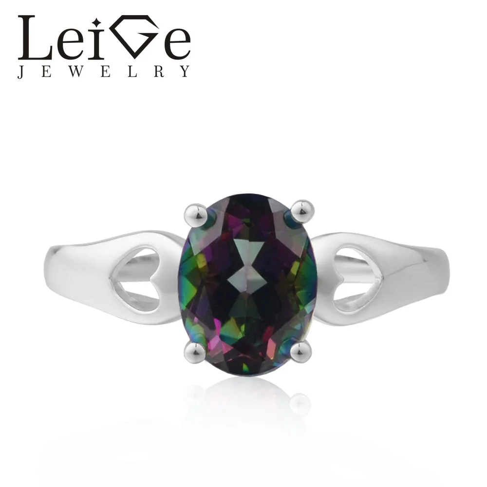 LeiGe Jewelry Real Mystic Topaz Rings Rainbow Topaz Ring Proposal Ring Oval Cut Rainbow Gemstone Ring 925 Sterling Silver Gifts
LeiGe Jewelry Real Mystic Topaz Rings Rainbow Topaz Ring Proposal Ring Oval Cut Rainbow Gemstone Ring 925 Sterling Silver Gifts