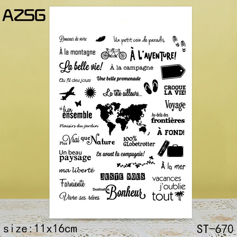 AZSG Tourist map Clear Stamps/Seals For DIY Scrapbooking/Card Making/Album Decorative Silicone Stamp Crafts
AZSG Tourist map Clear Stamps/Seals For DIY Scrapbooking/Card Making/Album Decorative Silicone Stamp Crafts