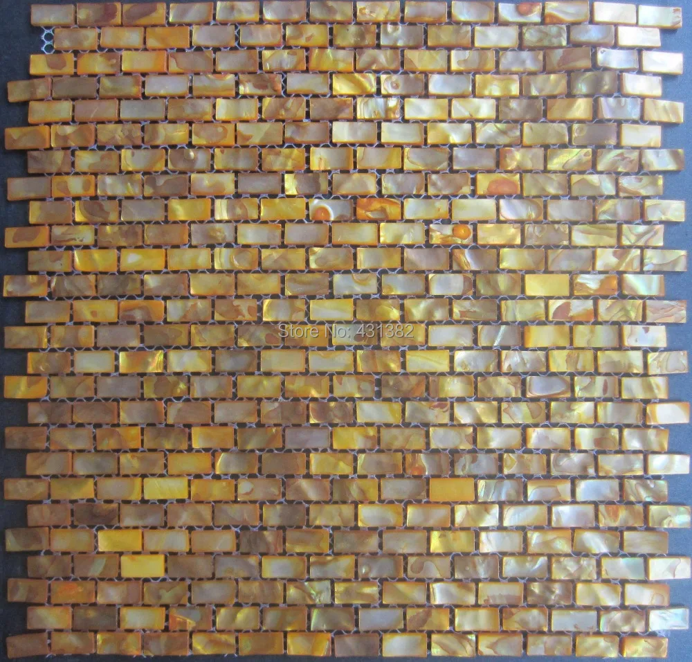HYRX Shell mosaic tiles dye golden ;kitchen backsplash tiles;Art Decoration for Kitchen Backsplash mother of pearl tiles
HYRX Shell mosaic tiles dye golden ;kitchen backsplash tiles;Art Decoration for Kitchen Backsplash mother of pearl tiles