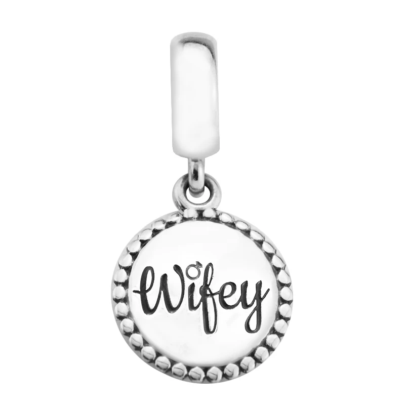 Wifey Round Dangle Fits Woman Charm Bracelet & Choker Sterling Silver Jewelry Beads For Jewelry Making
Wifey Round Dangle Fits Woman Charm Bracelet & Choker Sterling Silver Jewelry Beads For Jewelry Making