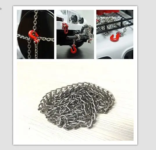 Цепь для tiiya CC01 PAJERO Wranger Jeep RC SCX10 AXIAL Cherokee Toyota Land Cruiser LC70 LC80 D90 D110 лебедка бампер Capo
