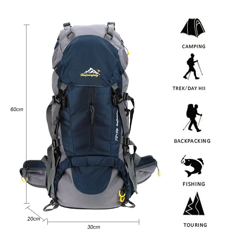 New Lixada 50L Waterproof Rucksack Outdoor Sports Hiking Trekking Camping Travel Backpack Pack Climbing Knapsack with Rain Cover
New Lixada 50L Waterproof Rucksack Outdoor Sports Hiking Trekking Camping Travel Backpack Pack Climbing Knapsack with Rain Cover