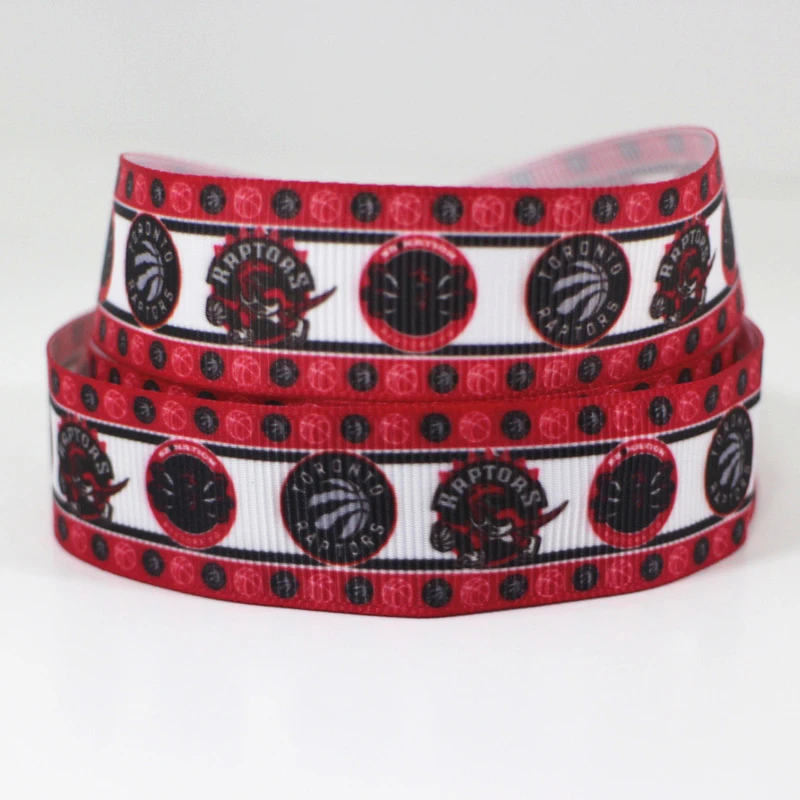 50 ярдов 7/8 "1" 1 5 "2" 3 "22 мм 25 38 75 Спортивная команда напечатала grosgrain ленты