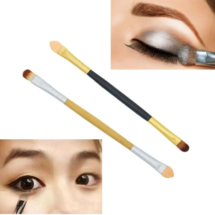 New 1pc 2 Colors Women Lady Sponge Double-Ended Cosmetic Brushes Makeup Eyeshadow Eyeliner Lip Brush AU2
New 1pc 2 Colors Women Lady Sponge Double-Ended Cosmetic Brushes Makeup Eyeshadow Eyeliner Lip Brush AU2