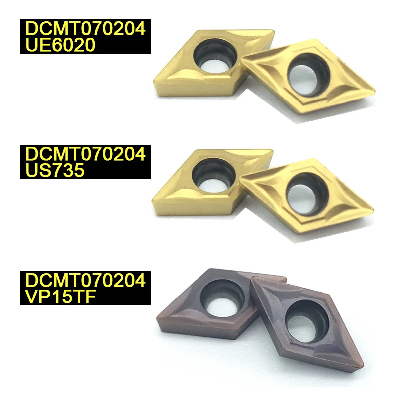 SWIS 20 шт. DCMT070204 VP15TF/UE6020/US735 расточка инструментов карбида вольфрама вставки