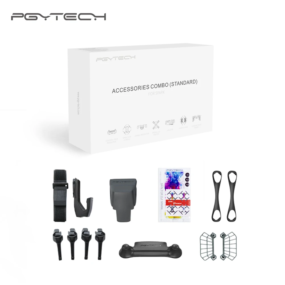 PGYTECH DJI Spark аксессуары комплект комбинированный карданный протектор посадочный редуктор стояки пропеллер держатель для spark drone аксессуары
PGYTECH DJI Spark аксессуары комплект комбинированный карданный протектор посадочный редуктор стояки пропеллер держатель для spark drone аксессуары