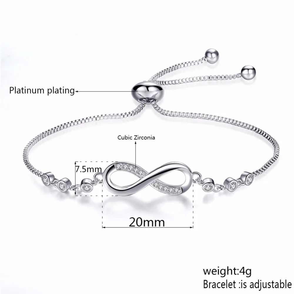 ASHMITA 2019 Lnfinity 8 Shape Cubic Zircon Adjustable Bracelets Bangle Chain Jewelry Gift Man Fashion Women For
ASHMITA 2019 Lnfinity 8 Shape Cubic Zircon Adjustable Bracelets Bangle Chain Jewelry Gift Man Fashion Women For