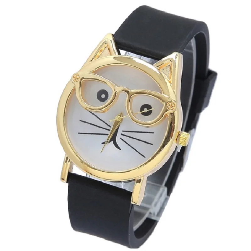 Gnova Platinum Big Smiling kitty with Glasses Women Watch Silicone CAT Golden Ears Woman Retro Vintage Ladies wristwatch
Gnova Platinum Big Smiling kitty with Glasses Women Watch Silicone CAT Golden Ears Woman Retro Vintage Ladies wristwatch