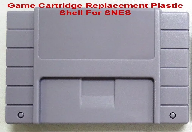 Запасной пластиковый корпус игрового картриджа серого цвета для консоли NTSC SNES
Запасной пластиковый корпус игрового картриджа серого цвета для консоли NTSC SNES