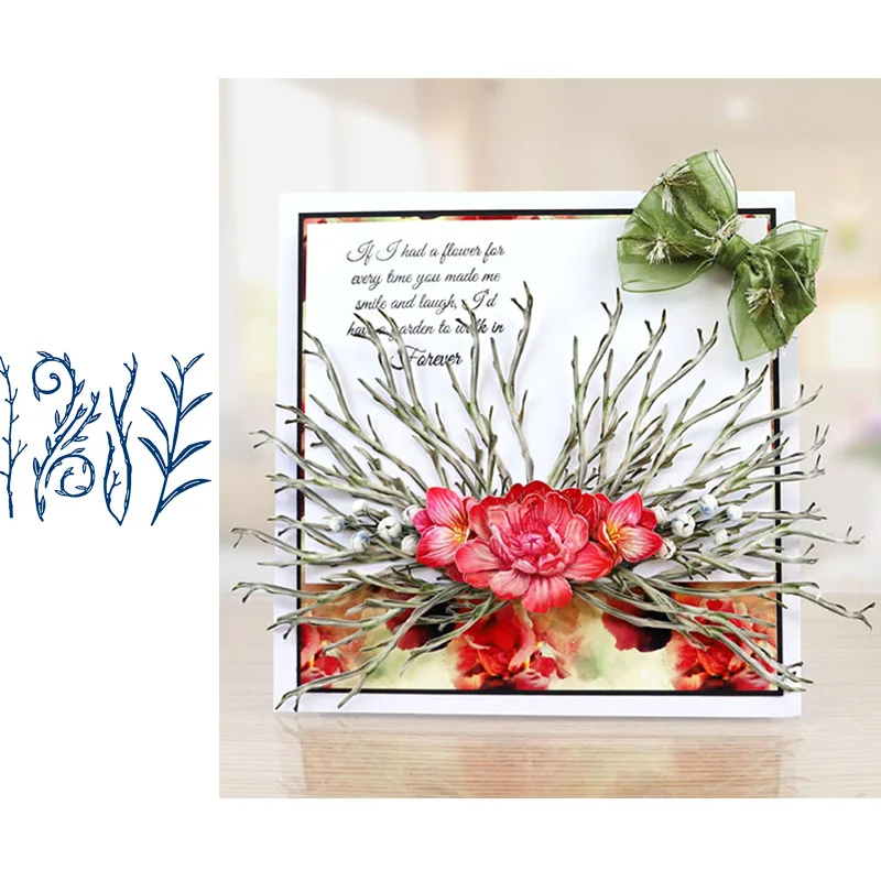Pressed Rose Stems Vine Metal Cutting Dies for Scrapbooking and Cards Making Paper Craft Dies New 2019
Pressed Rose Stems Vine Metal Cutting Dies for Scrapbooking and Cards Making Paper Craft Dies New 2019