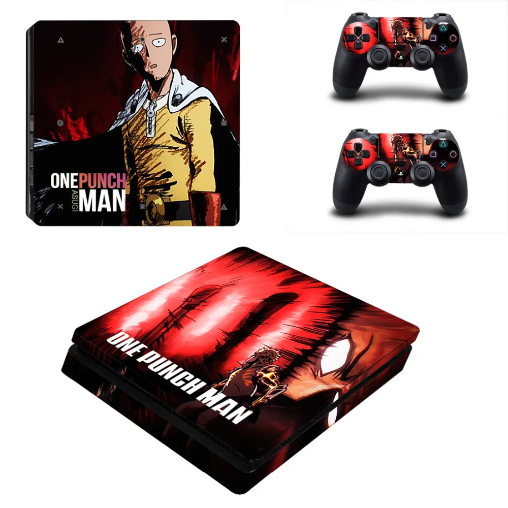 Наклейка One Punch Man PS4 Slim Skin наклейка для консоли PlayStation 4 и 2 контроллеров Skins