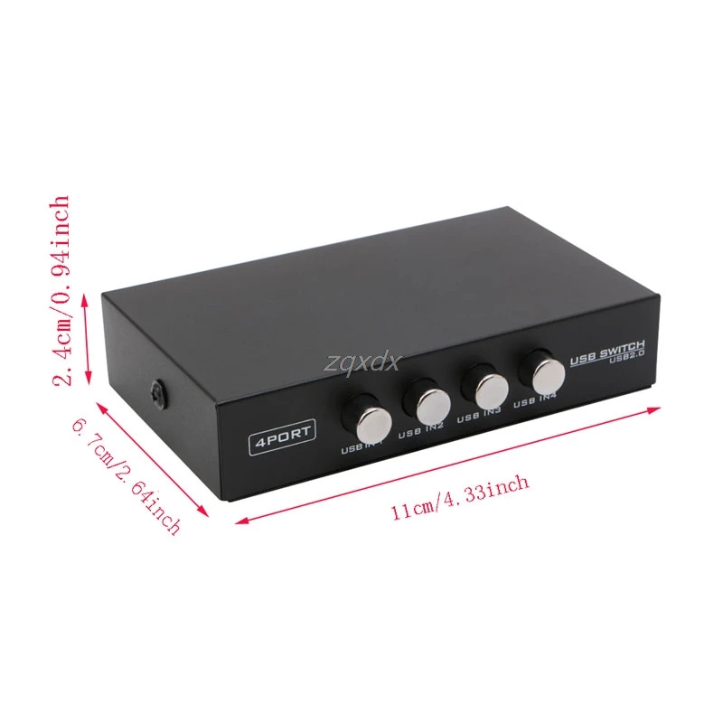 4 Ports USB2.0 Sharing Device Switch Switcher Adapter Box For PC Scanner Printer Drop ship Dropshipping
4 Ports USB2.0 Sharing Device Switch Switcher Adapter Box For PC Scanner Printer Drop ship Dropshipping