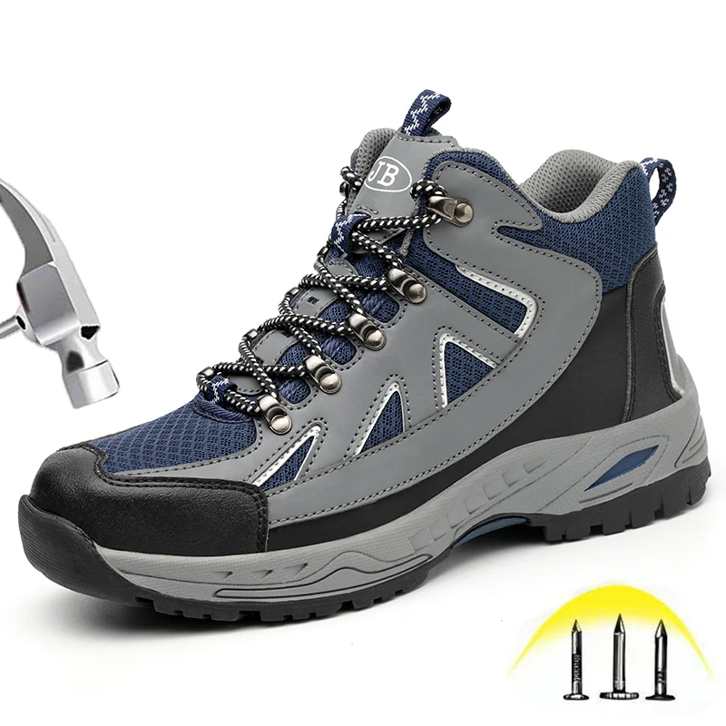 Mens Safety Work Boots Waterproof Steel Toe Shoes Men Reflective Strip Puncture Proof Footwear Industrial Construction Shoes
Mens Safety Work Boots Waterproof Steel Toe Shoes Men Reflective Strip Puncture Proof Footwear Industrial Construction Shoes