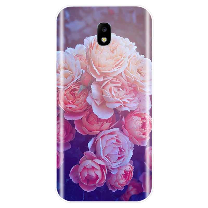 Пион Sunflowe Роза Маргаритка Слива растения цветок чехол для телефона Samsung Galaxy J3 J4 J6