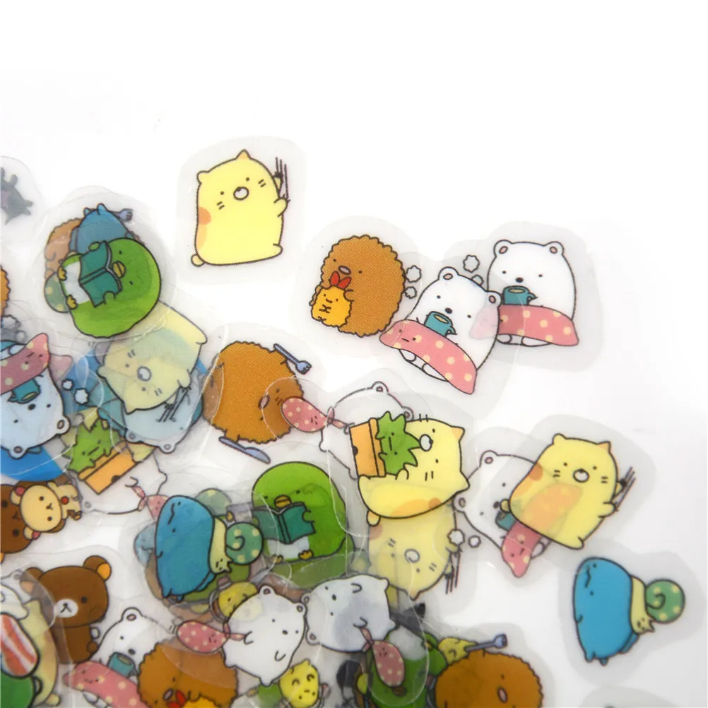 Мультяшные цирковые наклейки Sumikko Gurashi Cat для дневника декоративные скрапбукинга