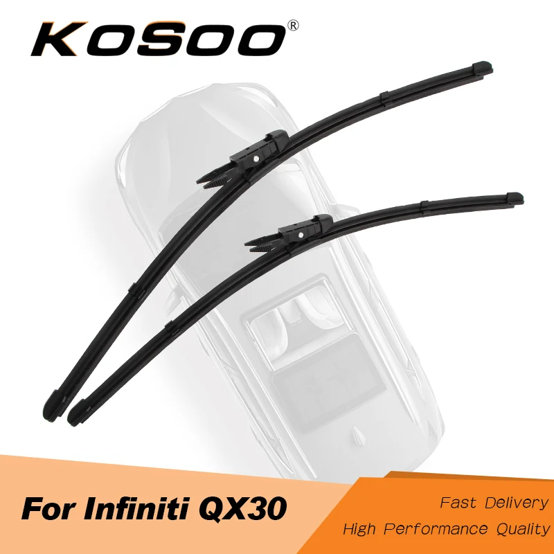 KOSOO For Infiniti QX30 24"+19" 2014 2015 2016 2017 2018 Auto Car Wiper Blades Natural Rubber Accessories Fit Pinch Tab Arms
KOSOO For Infiniti QX30 24"+19" 2014 2015 2016 2017 2018 Auto Car Wiper Blades Natural Rubber Accessories Fit Pinch Tab Arms