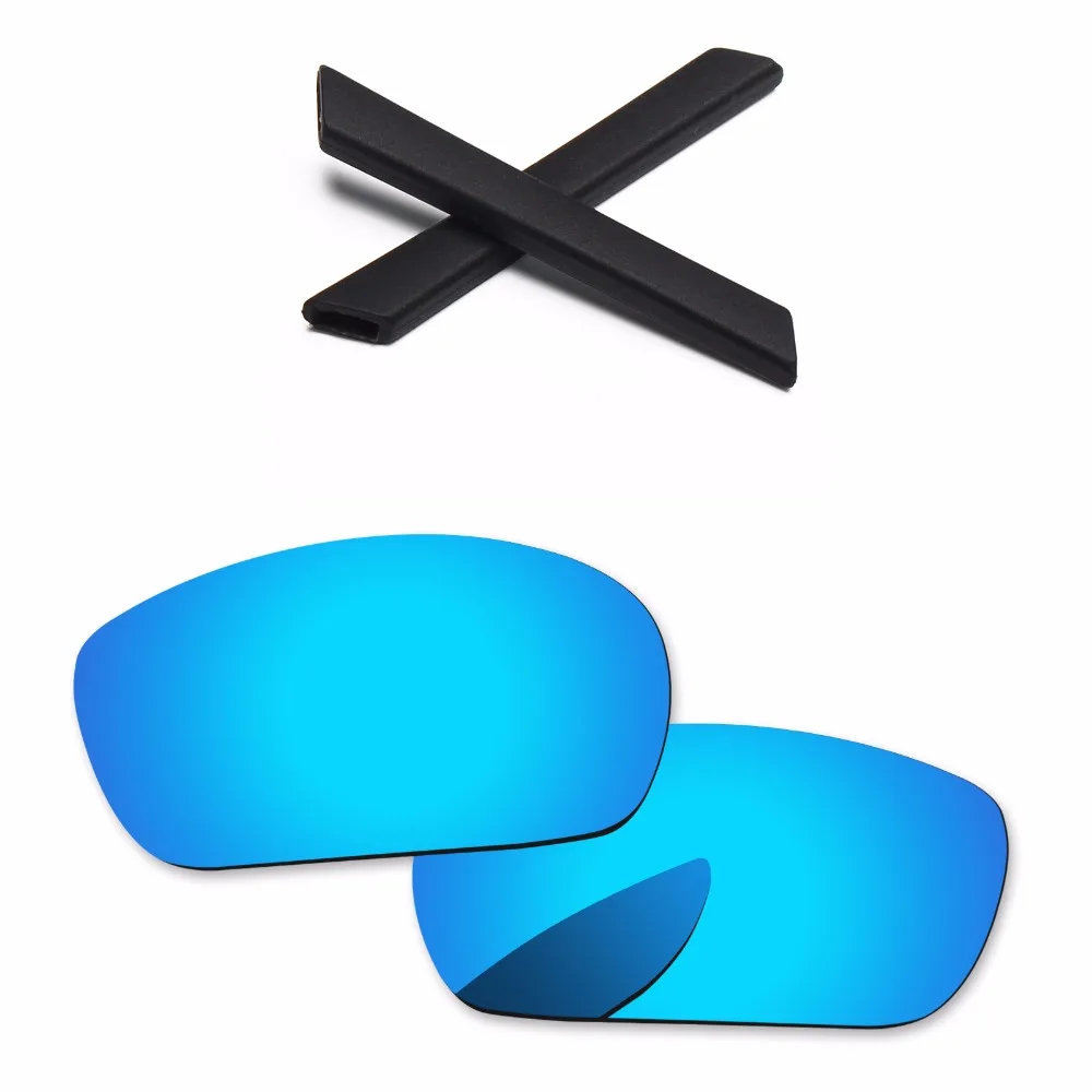 PapaViva Ice Blue Polarized Replacement Lenses and Black Rubber Kit for Jawbone Sunglasses Frame
PapaViva Ice Blue Polarized Replacement Lenses and Black Rubber Kit for Jawbone Sunglasses Frame