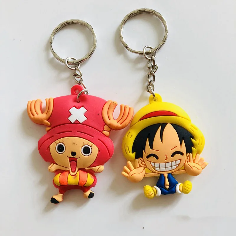 One piece Luffy Choppe Merry PVC cosplay Keychain Collectible Model Toy action figure Key Chain ornaments
One piece Luffy Choppe Merry PVC cosplay Keychain Collectible Model Toy action figure Key Chain ornaments