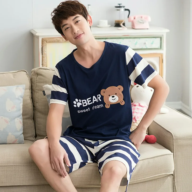 Big Size M-3XL Couple Pajamas Set Summer 100% Cotton Short Sleeve Pyjamas Cute Cartoon Sleepwear Lounge Set
Big Size M-3XL Couple Pajamas Set Summer 100% Cotton Short Sleeve Pyjamas Cute Cartoon Sleepwear Lounge Set