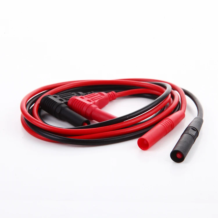 1PCS/LOT YT962B Multimeter probe connect cable The probe cable 13 AWG Silicone Line Red + Black length 1 meter Super sof
1PCS/LOT YT962B Multimeter probe connect cable The probe cable 13 AWG Silicone Line Red + Black length 1 meter Super sof