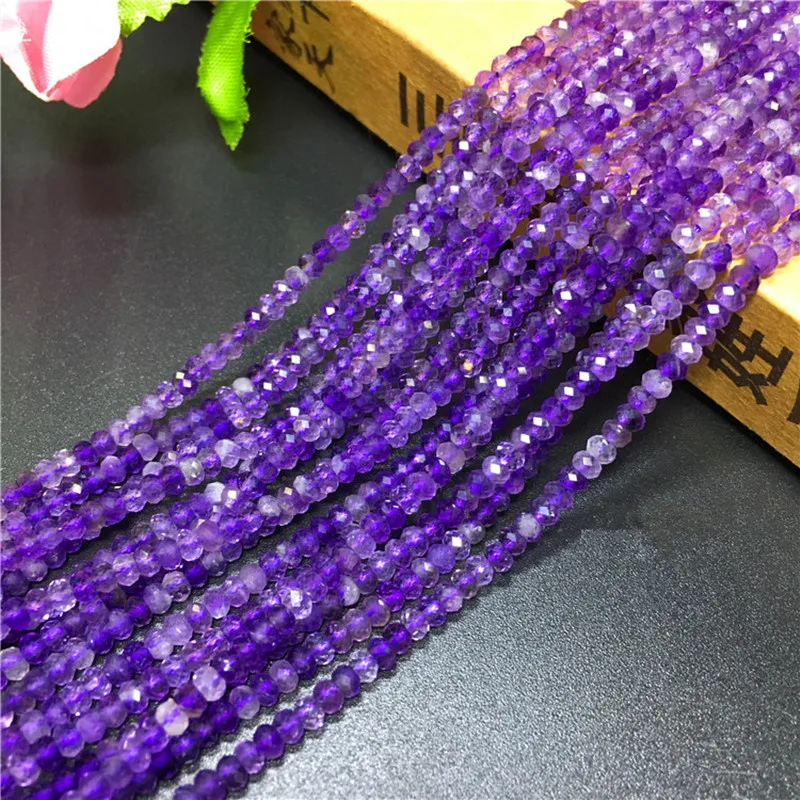 2*3MM/3*4MM 1Strand/Pack 100% Natural Uruguay Amethyst Stone Round Section Loose Bead Jewelry Beads Strands
2*3MM/3*4MM 1Strand/Pack 100% Natural Uruguay Amethyst Stone Round Section Loose Bead Jewelry Beads Strands