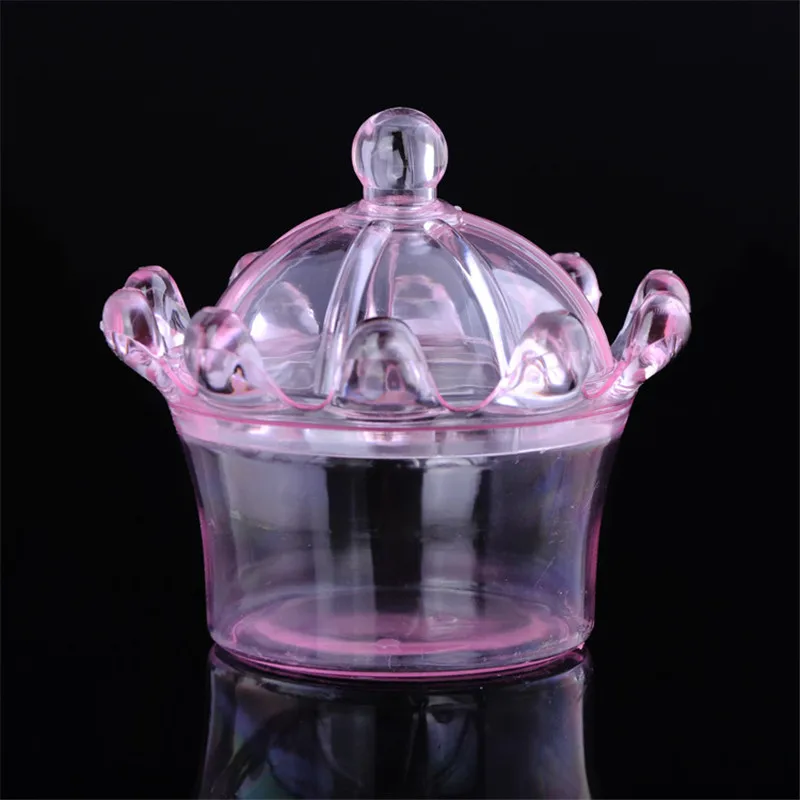 Plastic Transparent Crown Candy Box for birthday Creative Chocolates Box For Baby Shower candy box 12pcs
Plastic Transparent Crown Candy Box for birthday Creative Chocolates Box For Baby Shower candy box 12pcs