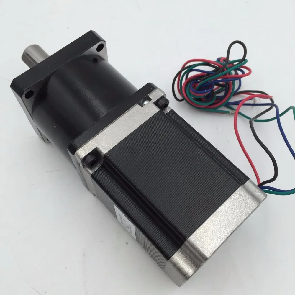 NEMA23 Reducer+Motor kits Ratio 100:1 Planetary Geared Stepper Motor 1.1Nm 57mm L56mm 3A 14mm Shaft with Keyway for CNC Router
NEMA23 Reducer+Motor kits Ratio 100:1 Planetary Geared Stepper Motor 1.1Nm 57mm L56mm 3A 14mm Shaft with Keyway for CNC Router