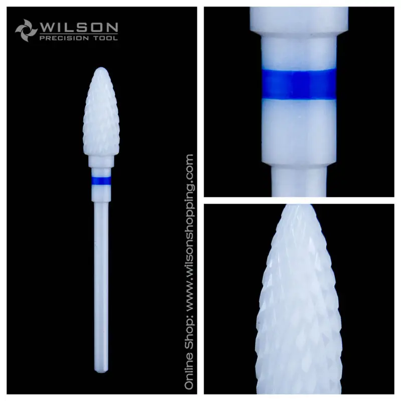 Bullet Shape - Medium - White Solid Ceramic - (6300501) - WILSON Ceramic Nail Drill Bit & Zirconia Ceramic Dental Burs
Bullet Shape - Medium - White Solid Ceramic - (6300501) - WILSON Ceramic Nail Drill Bit & Zirconia Ceramic Dental Burs