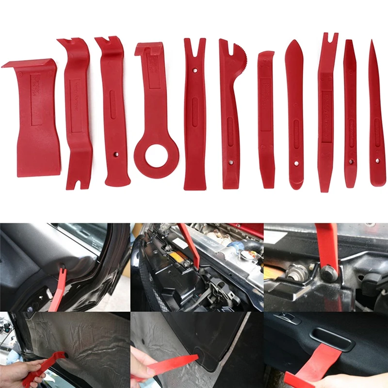 11pcs DIY Car Repair Tool Kit Hard Plastic Auto Car Radio Panel Interior Door Clip Panel Trim Dashboard Removal Opening Tool Set
11pcs DIY Car Repair Tool Kit Hard Plastic Auto Car Radio Panel Interior Door Clip Panel Trim Dashboard Removal Opening Tool Set