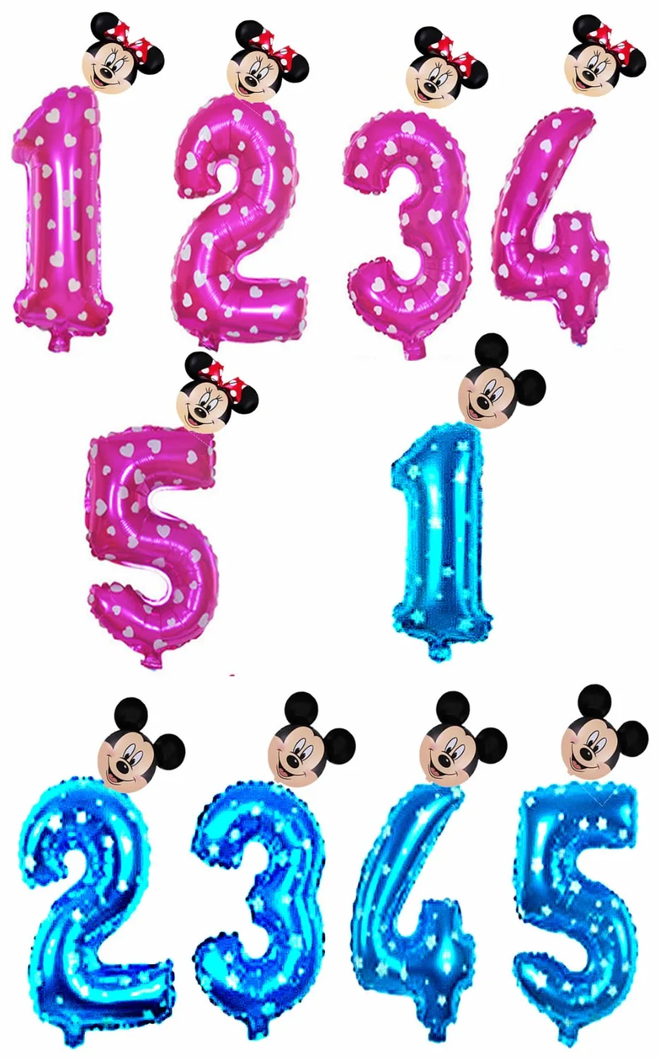 32 inch Pink Blue Red Black Number foil Balloons Mickey Minnie Balloon figure 1 2 3 4 5 year kid boy girl Birthday Party decor
32 inch Pink Blue Red Black Number foil Balloons Mickey Minnie Balloon figure 1 2 3 4 5 year kid boy girl Birthday Party decor
