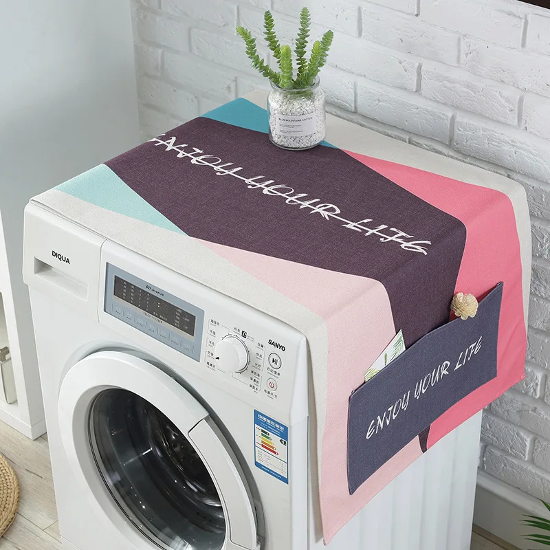 Modern Patchwork Color 3 Sizes Washing Machine Cover Home Decoration Dustproof Cover 1pcs Cotton Linen Washing Machine Cover
Modern Patchwork Color 3 Sizes Washing Machine Cover Home Decoration Dustproof Cover 1pcs Cotton Linen Washing Machine Cover