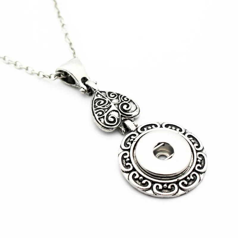 Hot Sale 5pcs/lot Vintage Round Pendant Crystal Snap Necklace With 50cm Chain Fit DIY 18mm/20mm Snap Button Jewelry
Hot Sale 5pcs/lot Vintage Round Pendant Crystal Snap Necklace With 50cm Chain Fit DIY 18mm/20mm Snap Button Jewelry