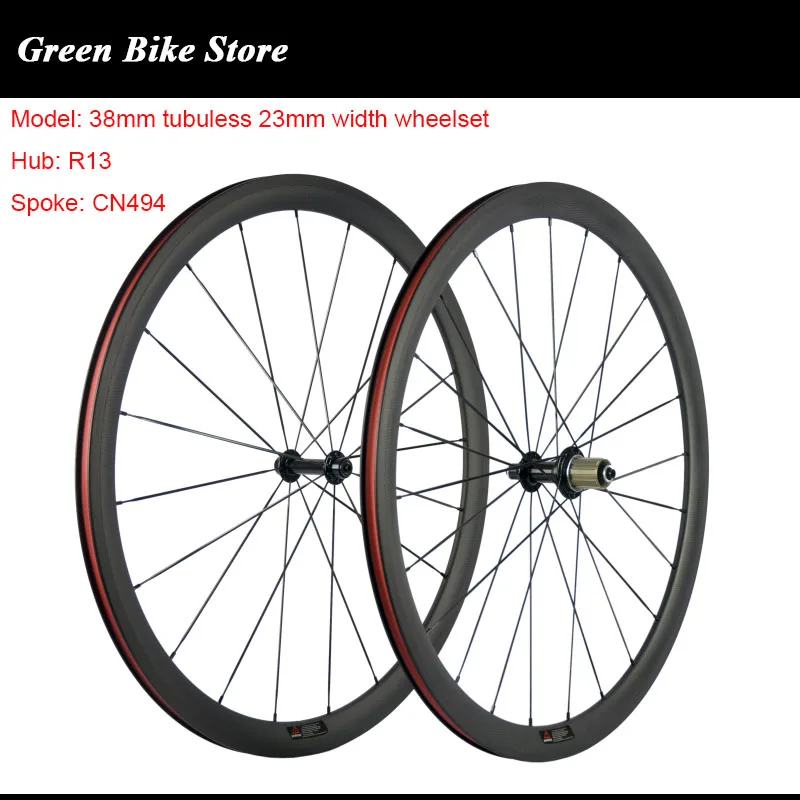 Бескамерные карбоновые колеса Road Bike китайское карбоновое колесо 3k Matte R13 Hub 38 мм колёса для гоночного велосипеда
Бескамерные карбоновые колеса Road Bike китайское карбоновое колесо 3k Matte R13 Hub 38 мм колёса для гоночного велосипеда