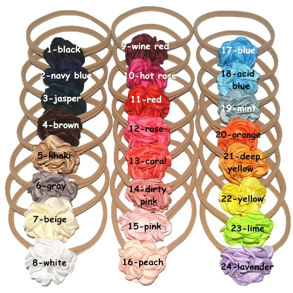 25 pcs/ lot , 5cm satin flower , singed flower, chiffon flower with nylon elastic headband hair accessories headwear hair tie
25 pcs/ lot , 5cm satin flower , singed flower, chiffon flower with nylon elastic headband hair accessories headwear hair tie
