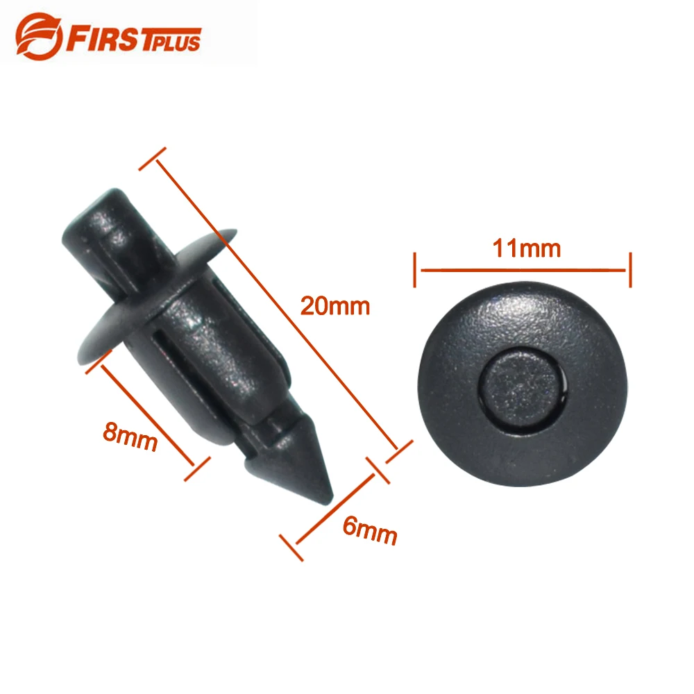100 x 6mm Hole Car Clips Plastic Rivets Push Type Fastener Auto Door Trim Panel Flow Tank Retainer
100 x 6mm Hole Car Clips Plastic Rivets Push Type Fastener Auto Door Trim Panel Flow Tank Retainer