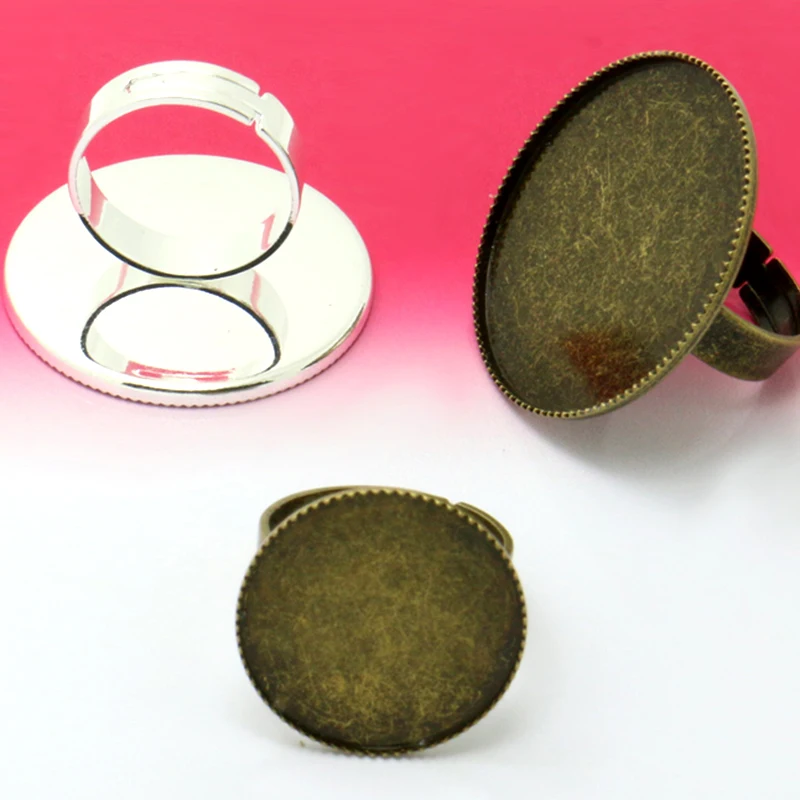 10pcs Classic 2 Colors Plated Brass Adjustable Ring Settings Blank/Base,Fit 20mm 25mm 30mm Glass Cabochons,Buttons;Ring Bezels
10pcs Classic 2 Colors Plated Brass Adjustable Ring Settings Blank/Base,Fit 20mm 25mm 30mm Glass Cabochons,Buttons;Ring Bezels