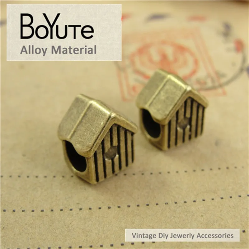 BoYuTe (50 Pieces/Lot) 10*9*8MM Antique Bronze Plated Zinc Alloy Vintage House Big Hole Metal Beads for Making Jewelry
BoYuTe (50 Pieces/Lot) 10*9*8MM Antique Bronze Plated Zinc Alloy Vintage House Big Hole Metal Beads for Making Jewelry