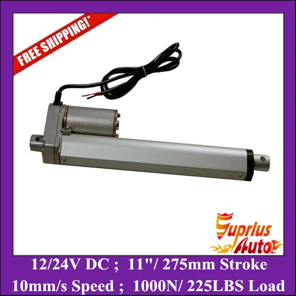 Free Shipping 11"=275mm Stroke 12v dc linear actuator with max load 1000N/ 225LBS linear actuator motor
Free Shipping 11"=275mm Stroke 12v dc linear actuator with max load 1000N/ 225LBS linear actuator motor