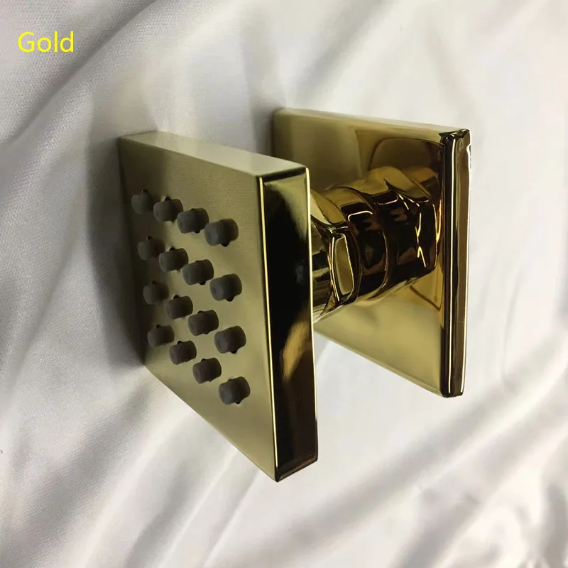 Gold Rain Body Jet Square Shower Massage Faucet Brass Chrome Body Jets 2 Inch Bathroom SPA ShowerHead Accessories Jetted Systems
Gold Rain Body Jet Square Shower Massage Faucet Brass Chrome Body Jets 2 Inch Bathroom SPA ShowerHead Accessories Jetted Systems