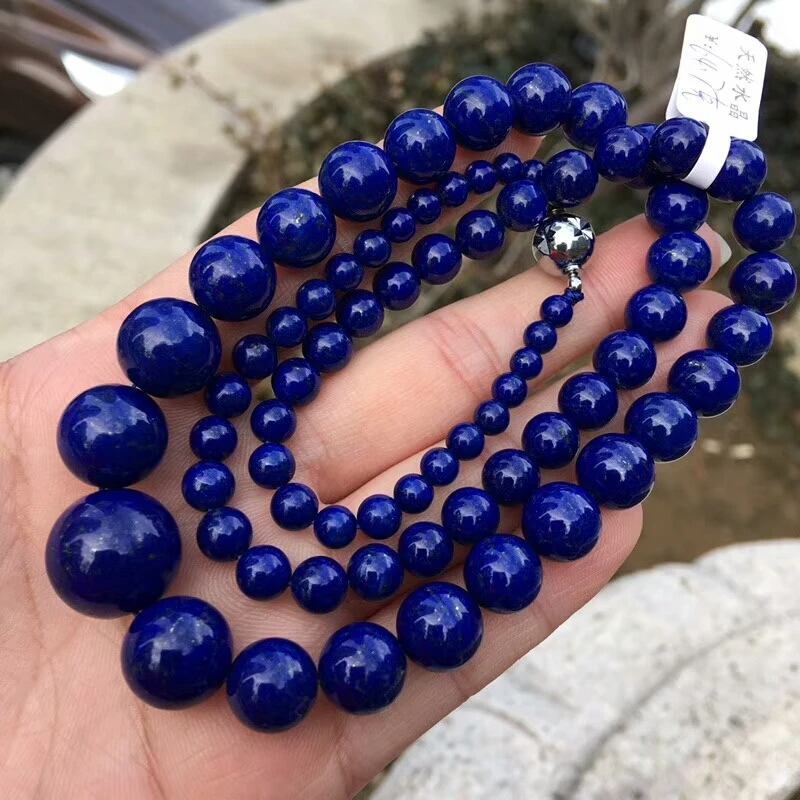 Natural Blue Lapis Lazuli Round Beads Necklace 5-15mm Gemstone Woman Man Crystal Lapis Lazuli Bracelet Best AAAAAA
Natural Blue Lapis Lazuli Round Beads Necklace 5-15mm Gemstone Woman Man Crystal Lapis Lazuli Bracelet Best AAAAAA