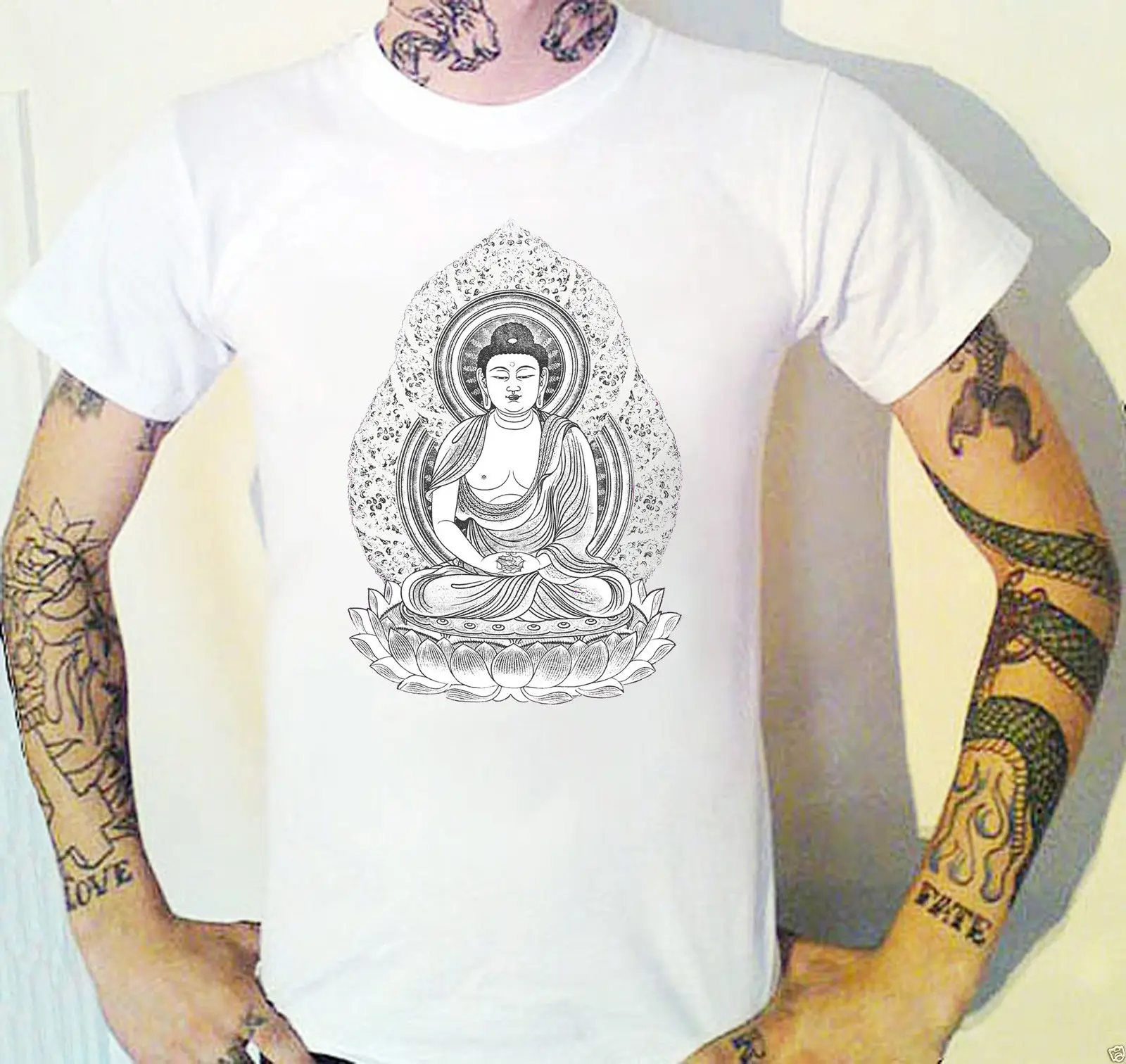 2019 New Fashion Design Men Brand In Fashion Cotton T-shirt Buddha T-Shirt Buddhism Yogar Om Meditation Clubbing The Who T Shirt
2019 New Fashion Design Men Brand In Fashion Cotton T-shirt Buddha T-Shirt Buddhism Yogar Om Meditation Clubbing The Who T Shirt