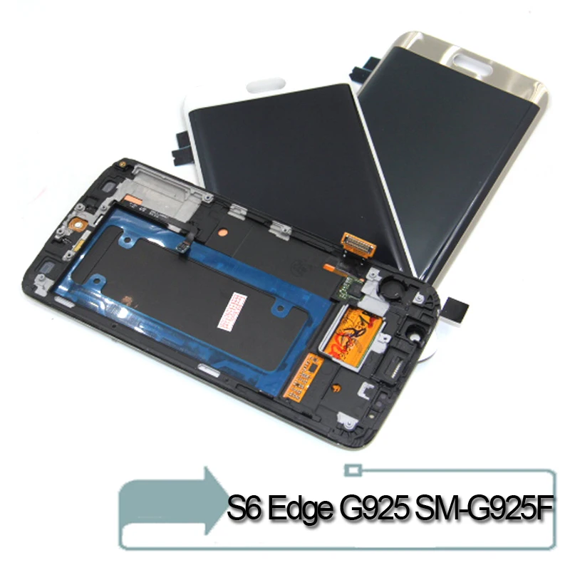 S6 край ЖК дисплей для Samsung Galaxy edge G925F Дисплей Сенсорный экран Замена Digitizer