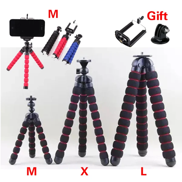 Octopus Tripods Stand Spider Flexible Mobile Mini Tripod Gorillapod For iPhone GoPro Canon Nikon Sony Camera Table Desk Phone
Octopus Tripods Stand Spider Flexible Mobile Mini Tripod Gorillapod For iPhone GoPro Canon Nikon Sony Camera Table Desk Phone