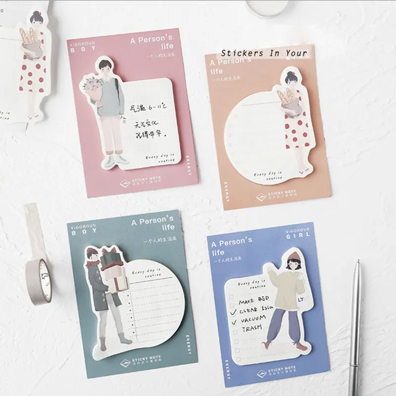 1X Daily life Self-Adhesive Memo Pad Kawaii School Supplies Planner Stickers Paper Bookmarks Korean Message note Stationery
1X Daily life Self-Adhesive Memo Pad Kawaii School Supplies Planner Stickers Paper Bookmarks Korean Message note Stationery