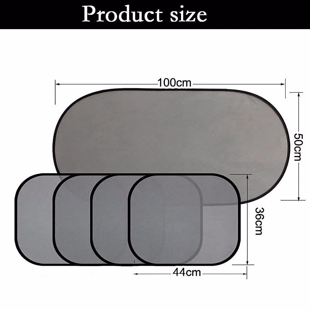 5 Pcs/Set Black 50*100CM Car Window photocatalyst Suction Cup Sun Visor Lightweight Shade Curtain Mesh Sunshade Covers #8
5 Pcs/Set Black 50*100CM Car Window photocatalyst Suction Cup Sun Visor Lightweight Shade Curtain Mesh Sunshade Covers #8