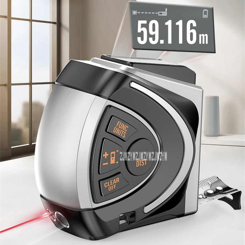 High Precision 60M Laser Distance Meter Professional Measuring Tool Laser Tape Rechargeable Laser Rangefinder Ruler m/in/ft/in
High Precision 60M Laser Distance Meter Professional Measuring Tool Laser Tape Rechargeable Laser Rangefinder Ruler m/in/ft/in