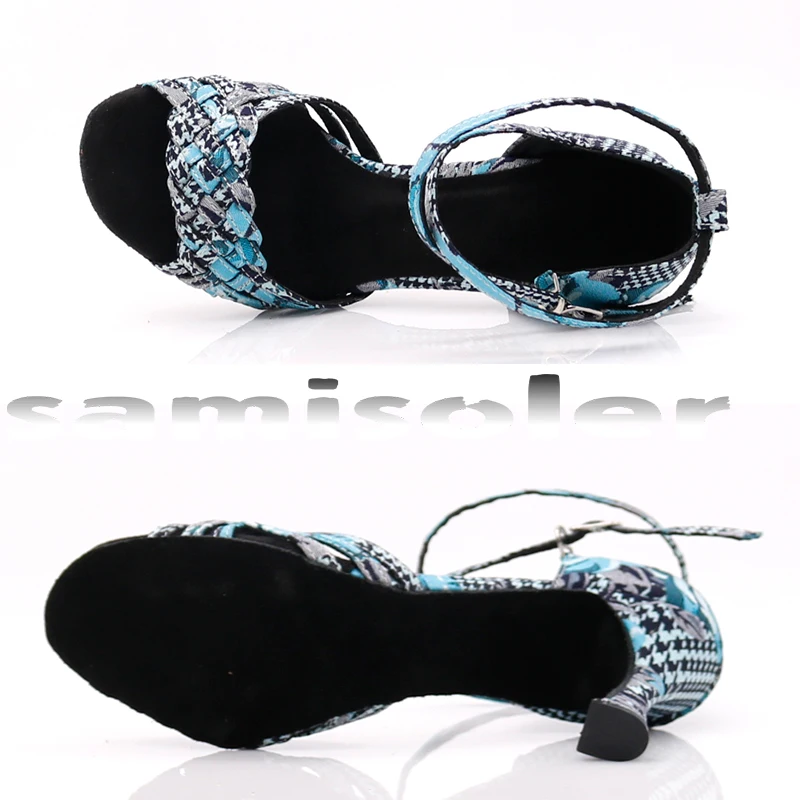 Samisoler 2019 New Women Latin Dance Shoe Satin Sandal Ladies Latin Dancing Shoes High Heel Soft Sole Straight Heel
Samisoler 2019 New Women Latin Dance Shoe Satin Sandal Ladies Latin Dancing Shoes High Heel Soft Sole Straight Heel